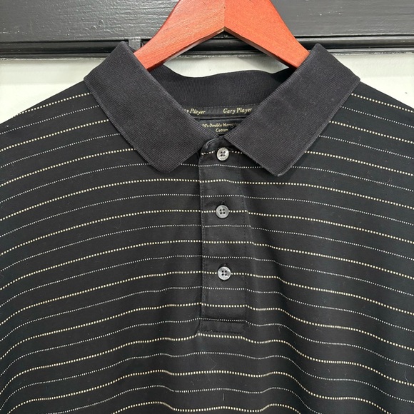 Gary Player Cotton Polo Golf Shirt Size XXL Big & Tall Black Casual Comfort - Picture 5 of 9